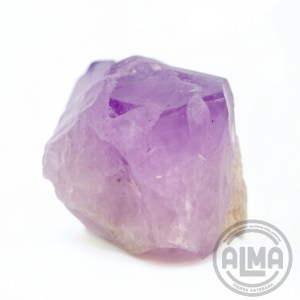 Amatista en bruto con logo